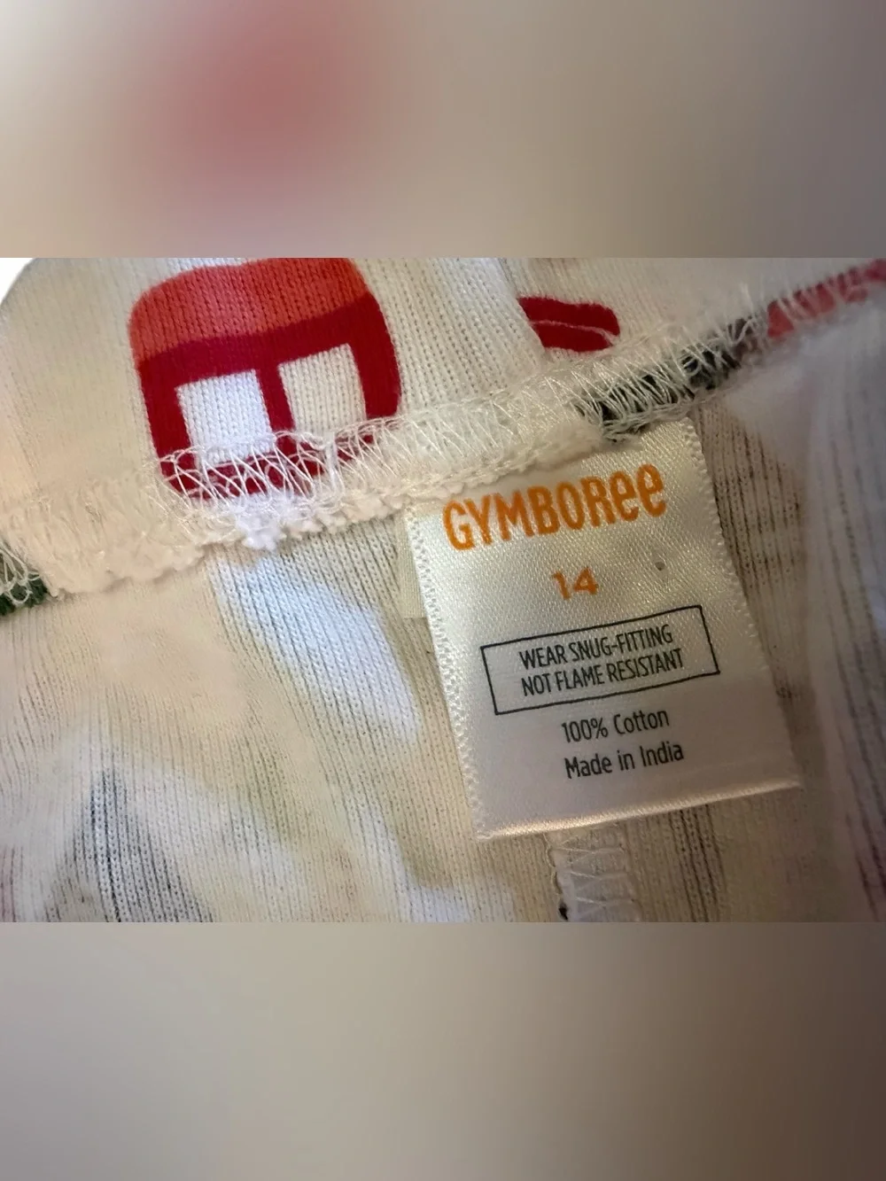Gymboree Girls Size 14 Christmas Pajama Set Ski Lodge 100% Cotton NWT